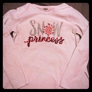 Long sleeve winter themed shirt